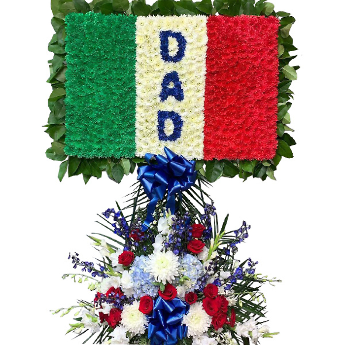 Italian Flag With Dad