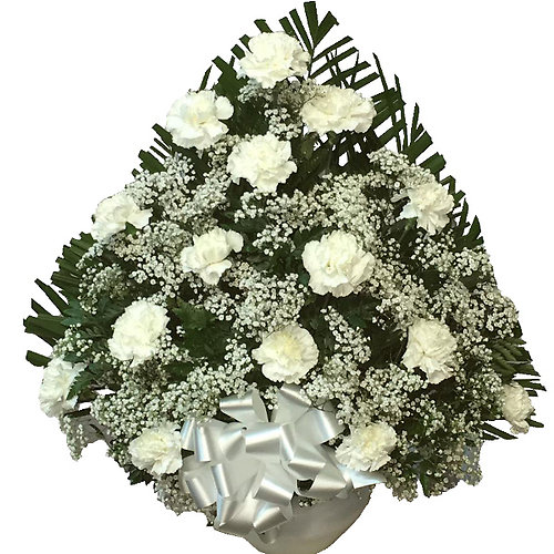 White Carnation Fan
